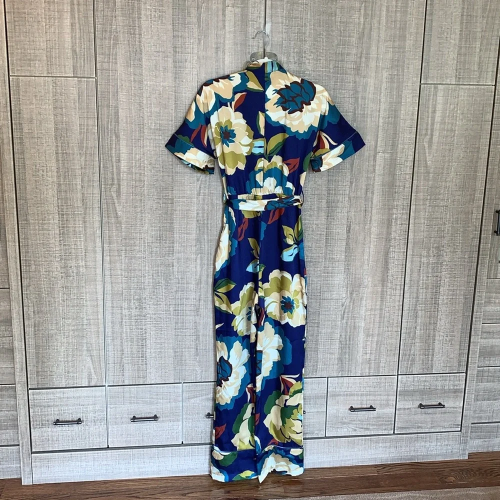 Zara‎ Belted Floral Print Jumpsuit